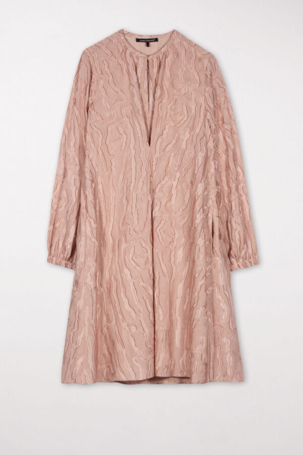 suknia-luisa-cerano-rozkloszowana elegancka modowa nude butik luisa bydgoszcz 2022