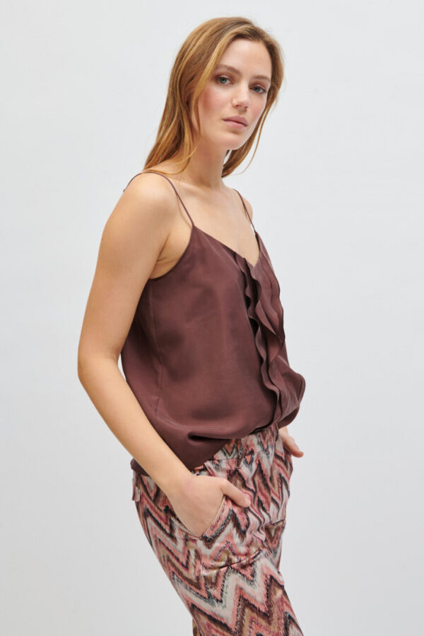 t-shirt-luisa-cerano-top rokloszowany na ramiaczkach jedwab butik luisa bydgoszcz