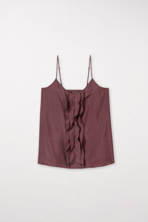 t-shirt-luisa-cerano-top rokloszowany na ramiaczkach jedwab butik luisa bydgoszcz