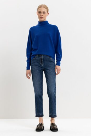sweter-luisa-cerano-niebieski golf lekki przyjemny butik luisa