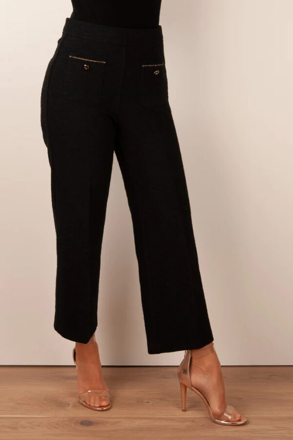 spodnie-cambio-cameron czarne boucle klin do pasa sport casual butik luisa bydgoszcz
