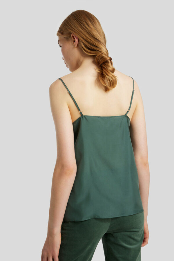 t-shirt-luisa-cerano-Dekolt w szpic Regularny krój Regulowane ramiączka top butik