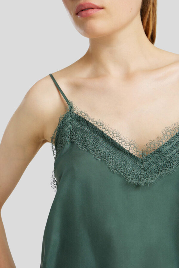 t-shirt-luisa-cerano-Dekolt w szpic Regularny krój Regulowane ramiączka top butik