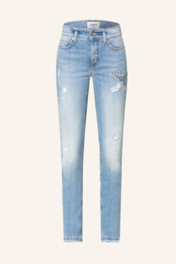 spodnie jeans cambio paris ozdobne kamyki