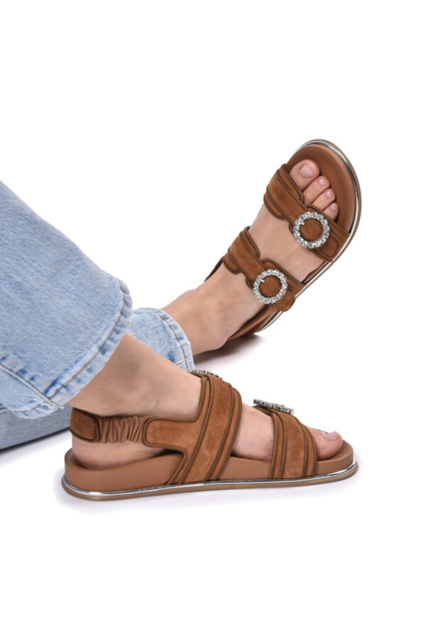 sandaly-baldinini premium komfortowe casualowe modowe zamszowe brązowe butik luisa bydgoszcz